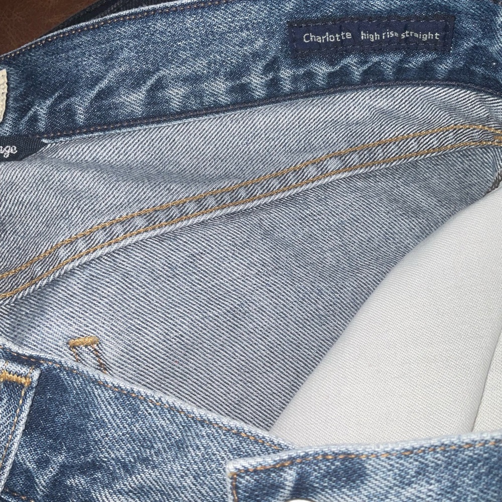 Citizens Of Humanity Charlotte Light Blue Straight Jeans - Picture 6 of 8